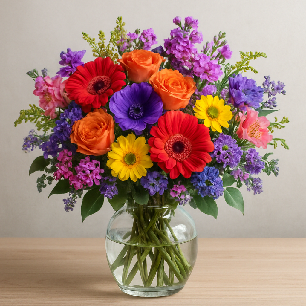 A beautiful bouquet of flowers